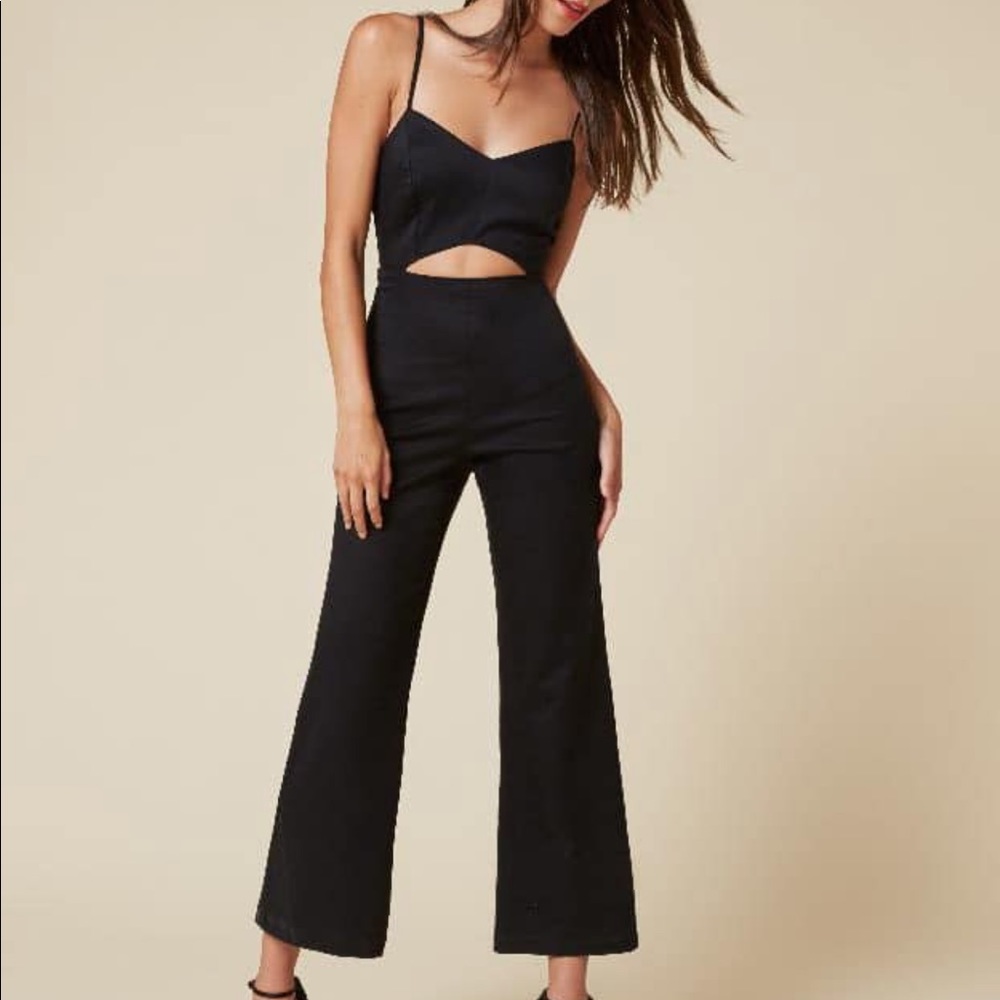 Reformation Nora Jumpsuit Black